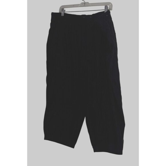 Lane Bryant Black Cropped Pants 22/24 Cotton Spandex Womens Plus Size - Picture 1 of 8